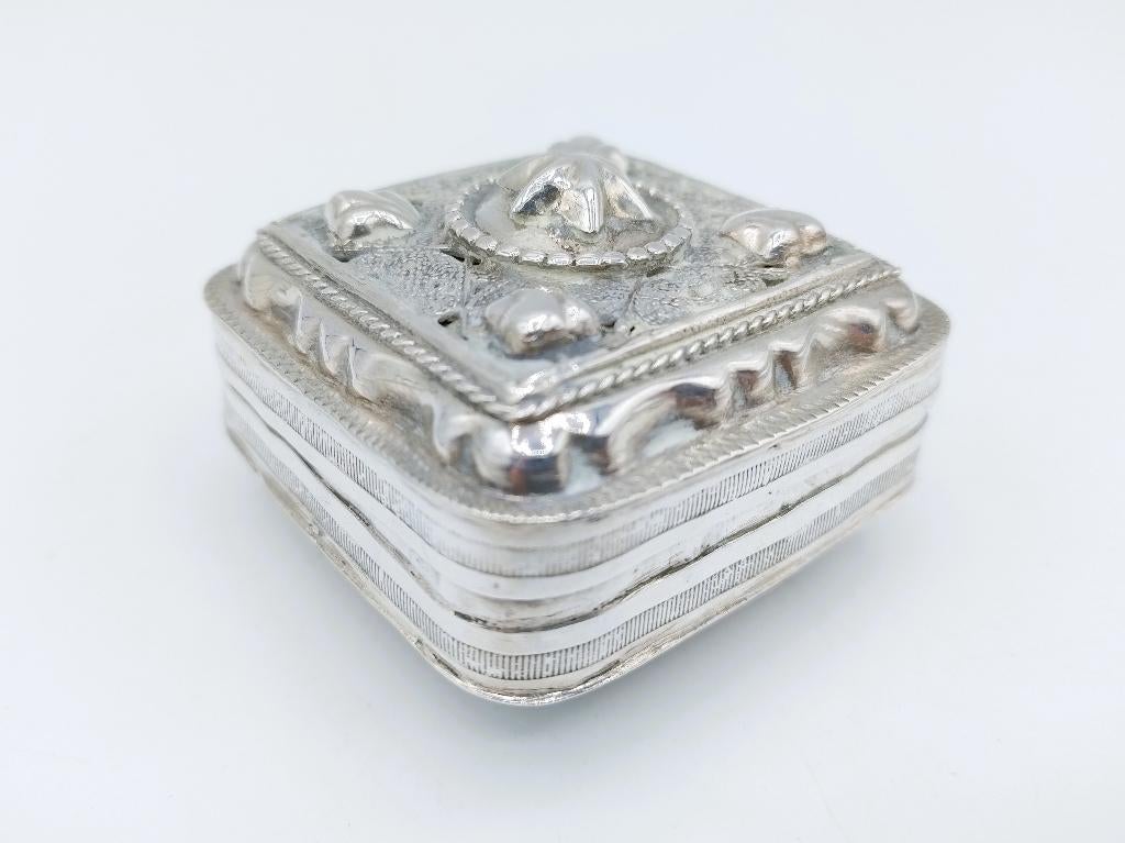 Zilveren pepermuntdoosje, C. Capoen, Schoonhoven, 1917, Verzenden, Zilver