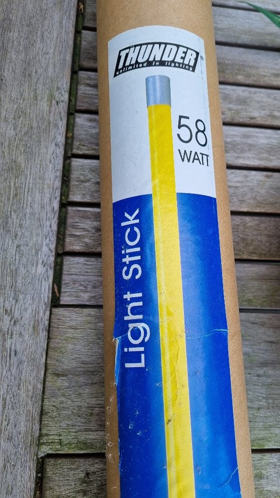 Neon staaflamp, Huis en Inrichting, Lampen | Vloerlampen, Ophalen, Zo goed als nieuw, Glas, 150 tot 200 cm