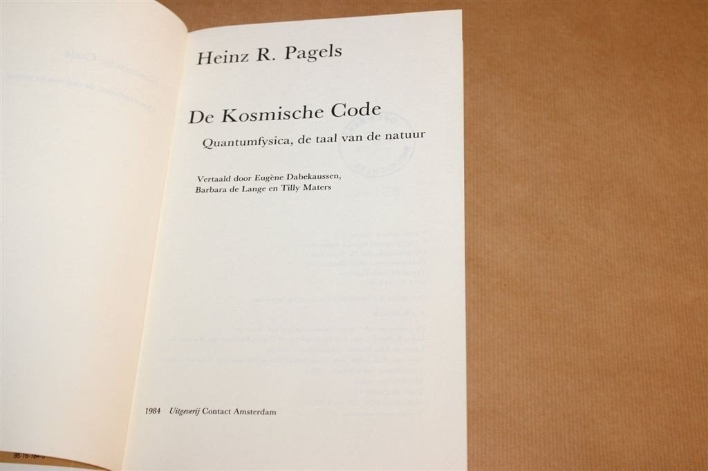 De Kosmische Code — Quantumfysica, Taal der Natuur Schaars, Ophalen of Verzenden, Gelezen, Natuurwetenschap