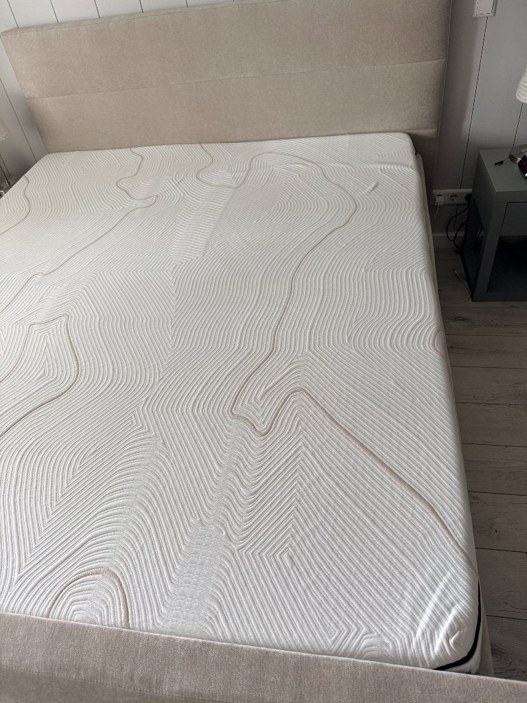 Zo goed als nieuwe koudschuim topper, Ophalen, 210 cm, Tweepersoons, Zo goed als nieuw