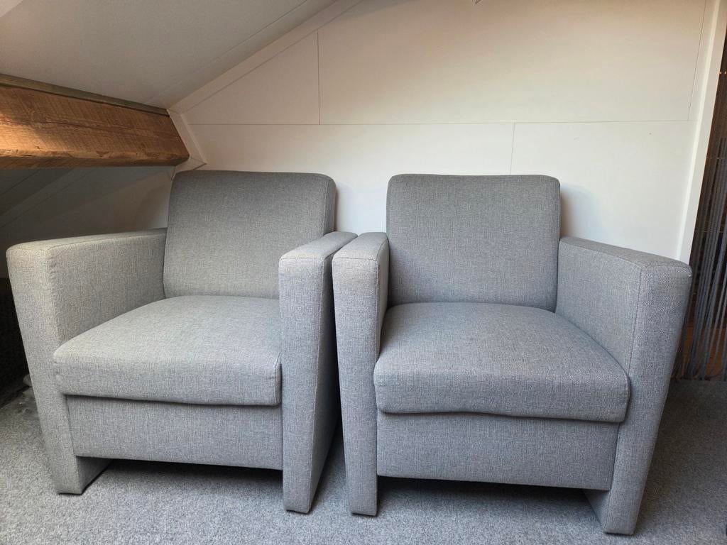 2 grijze fauteuils van Pronto, Ophalen of Verzenden