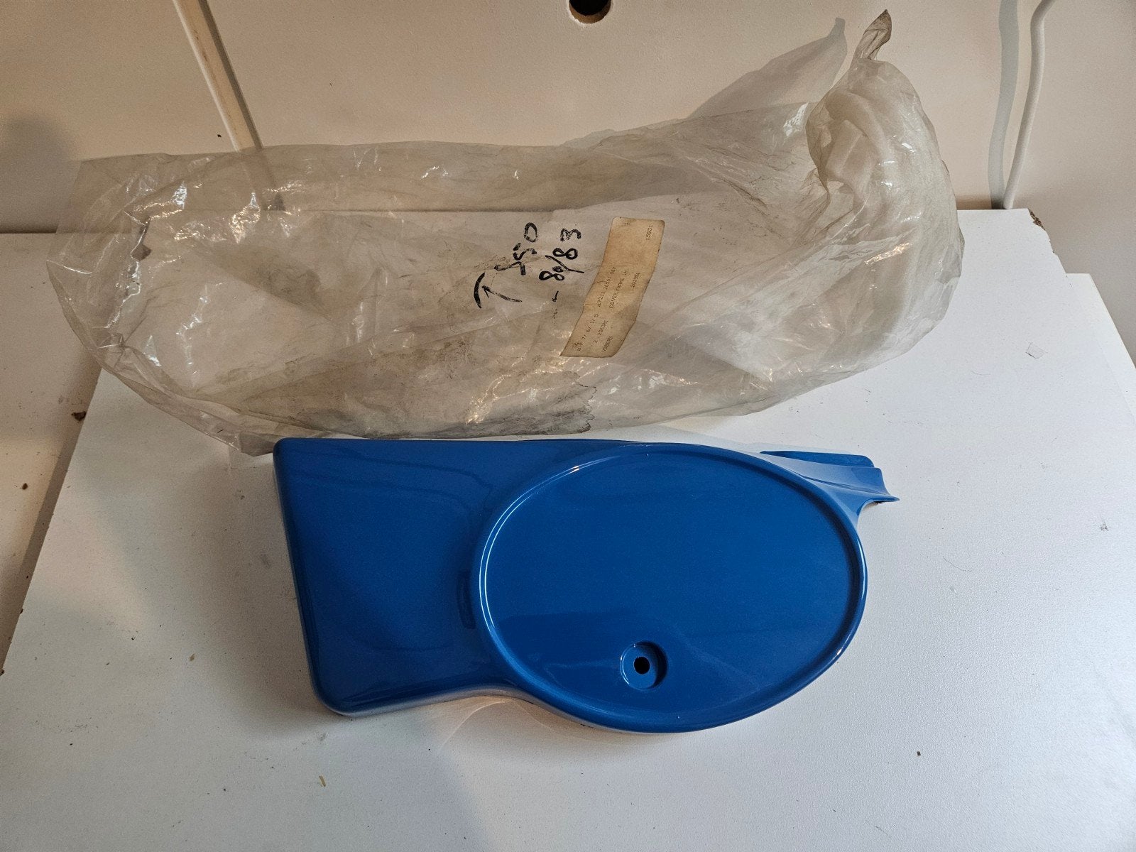 Blauwe zijplaat voor TS50 (TS50- 80/83) nos, Fietsen en Brommers, Ophalen of Verzenden