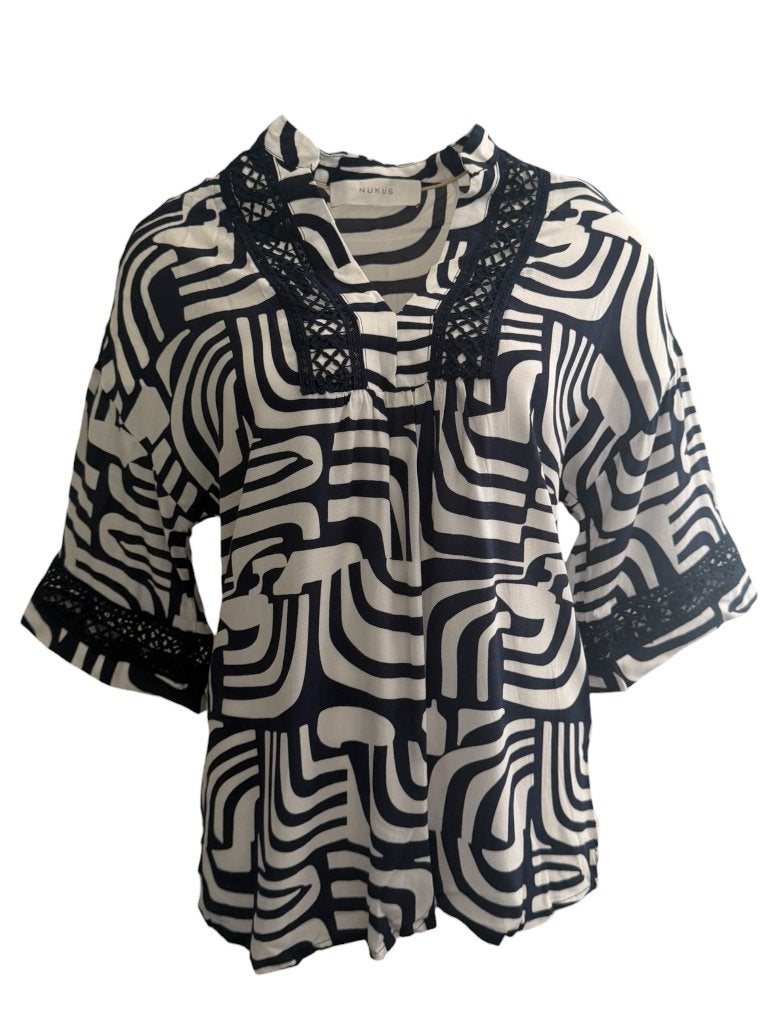 Nukus shirt NIEUW XS, Blauw, Nieuw, Ophalen of Verzenden, Korte mouw