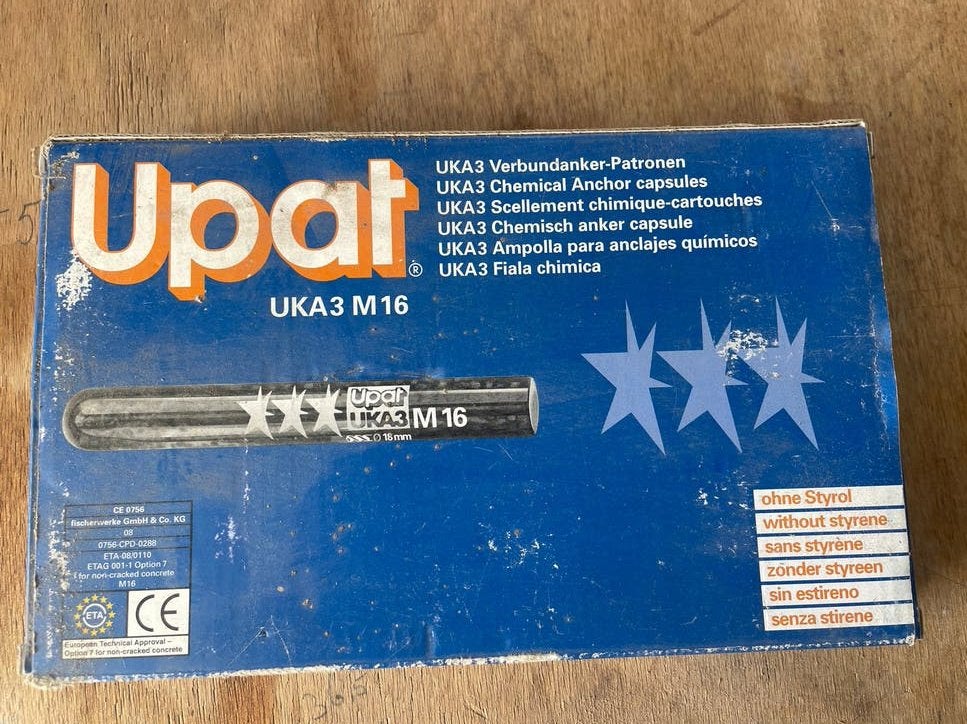 Chemische ankers - Upatt UKA3 M16 & M10, Ophalen of Verzenden, Nieuw