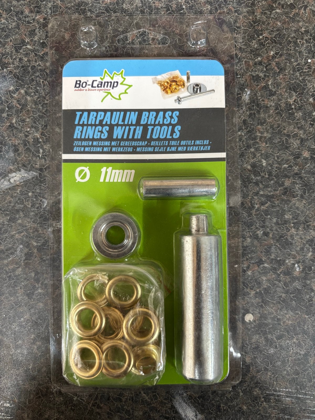 Bo-Camp Zeilogen Messing met Gereedschap - 11mm, Ophalen of Verzenden, Nieuw