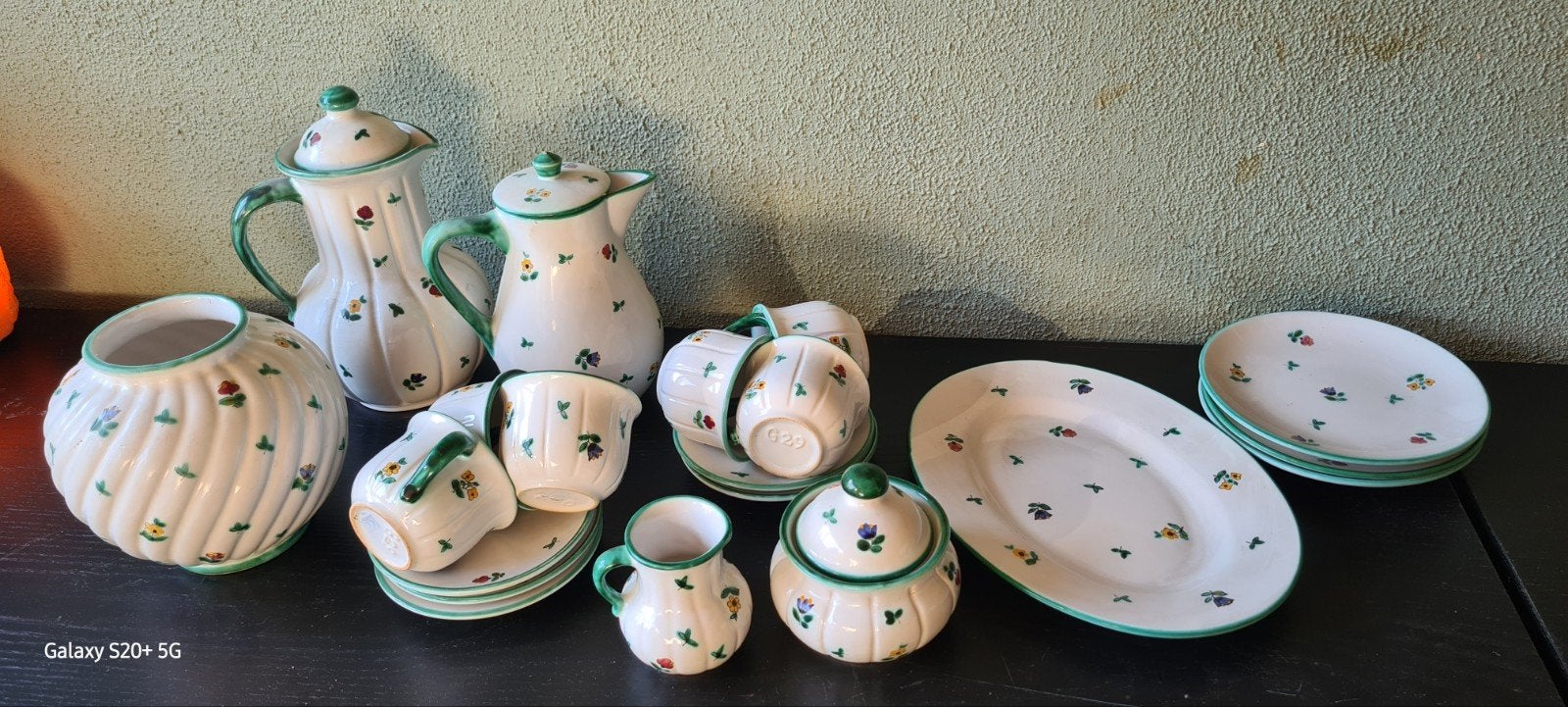 Gmunden Keramik Servies - Handgeschilderd Oostenrijks, Ophalen