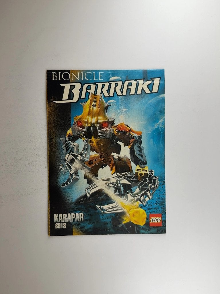 LEGO Bionicle 8918 (Instructions) for Set 8918 Carapar, Kinderen en Baby's, Gebruikt, Bionicle, Lego, Overige typen