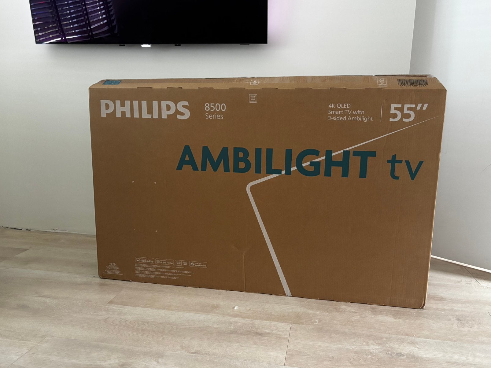 PHILIPS Ambilight TV QLED-tv 55 inch smart NIEUW IN DOOS, Ophalen, Philips, 120 Hz, Zo goed als nieuw