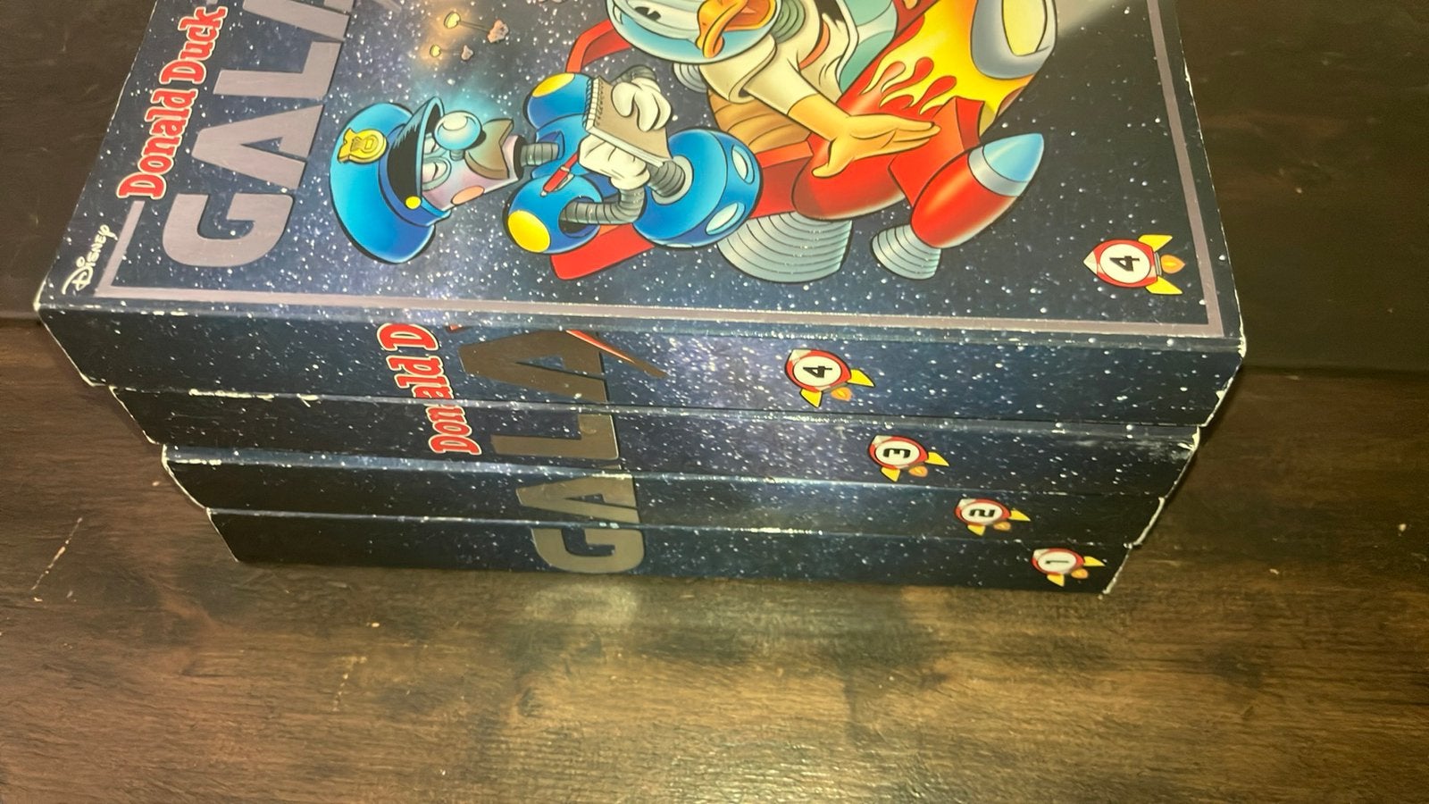 Donald Duck pockets Galaxy 4 delen, Boeken, Meerdere stripboeken, Ophalen of Verzenden, Zo goed als nieuw