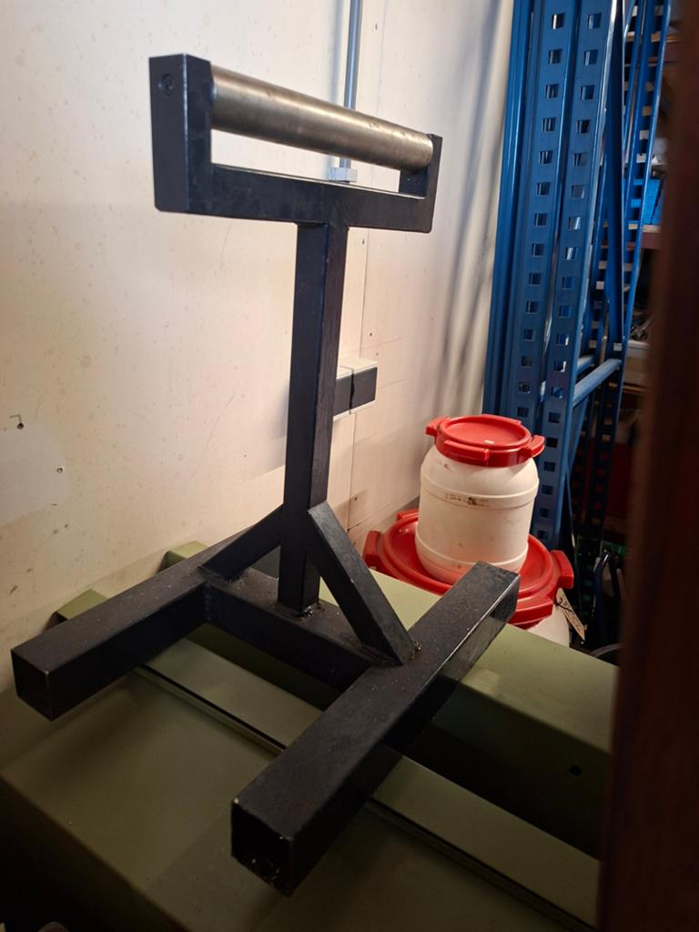 Rolbok materiaal steun, Ophalen, Gebruikt