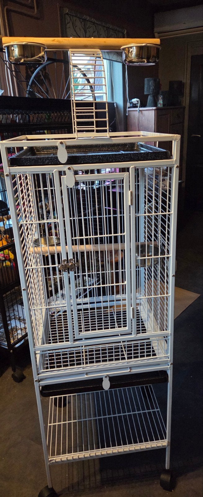 buitenkooi papegaai, Ophalen, Zo goed als nieuw, Metaal, Vogelkooi