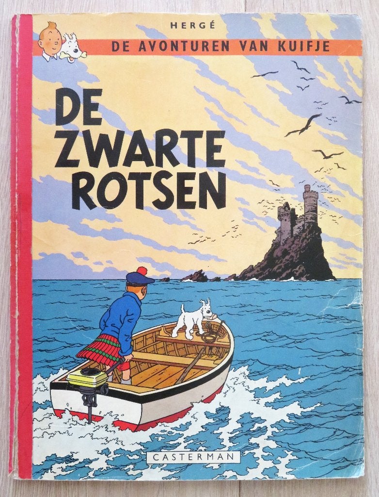 Kuifje: De Zwarte Rotsen ( 1967 ), Eén stripboek, Ophalen of Verzenden, Gelezen