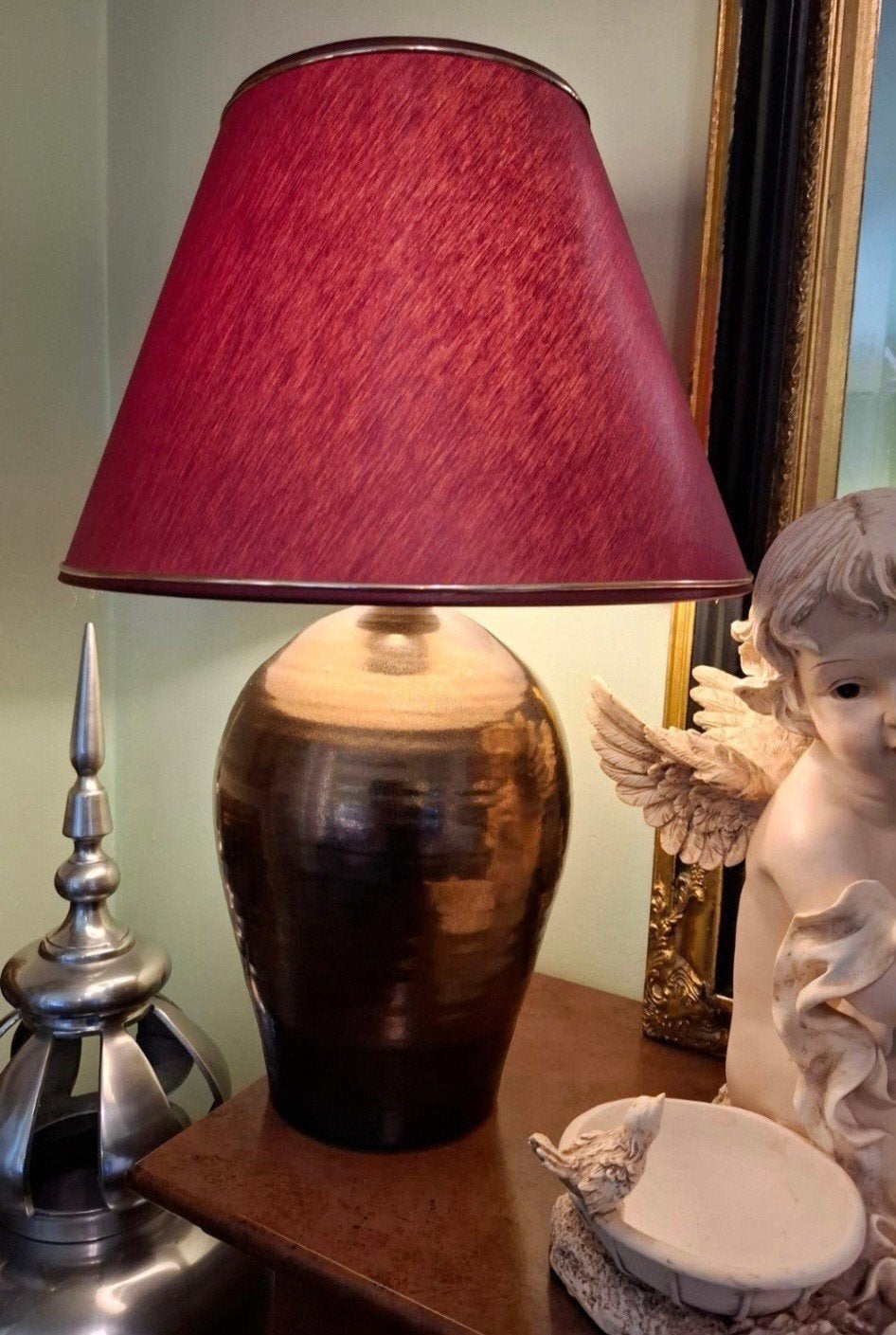 2 schemerlampen van Klaas Fenne De Leeuwe.prijs per stuk, Ophalen, Met kap