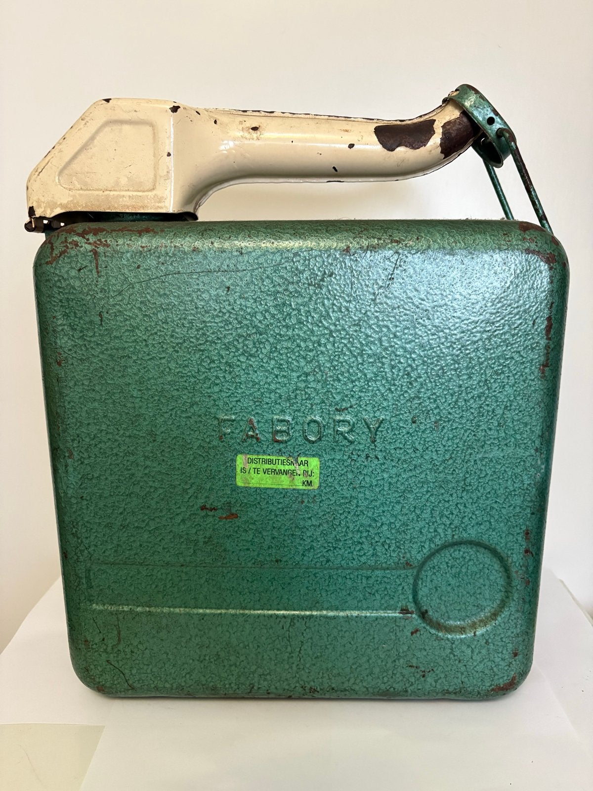 Vintage Fabory Jerrycan - 10 Liter - Groen, Ophalen of Verzenden