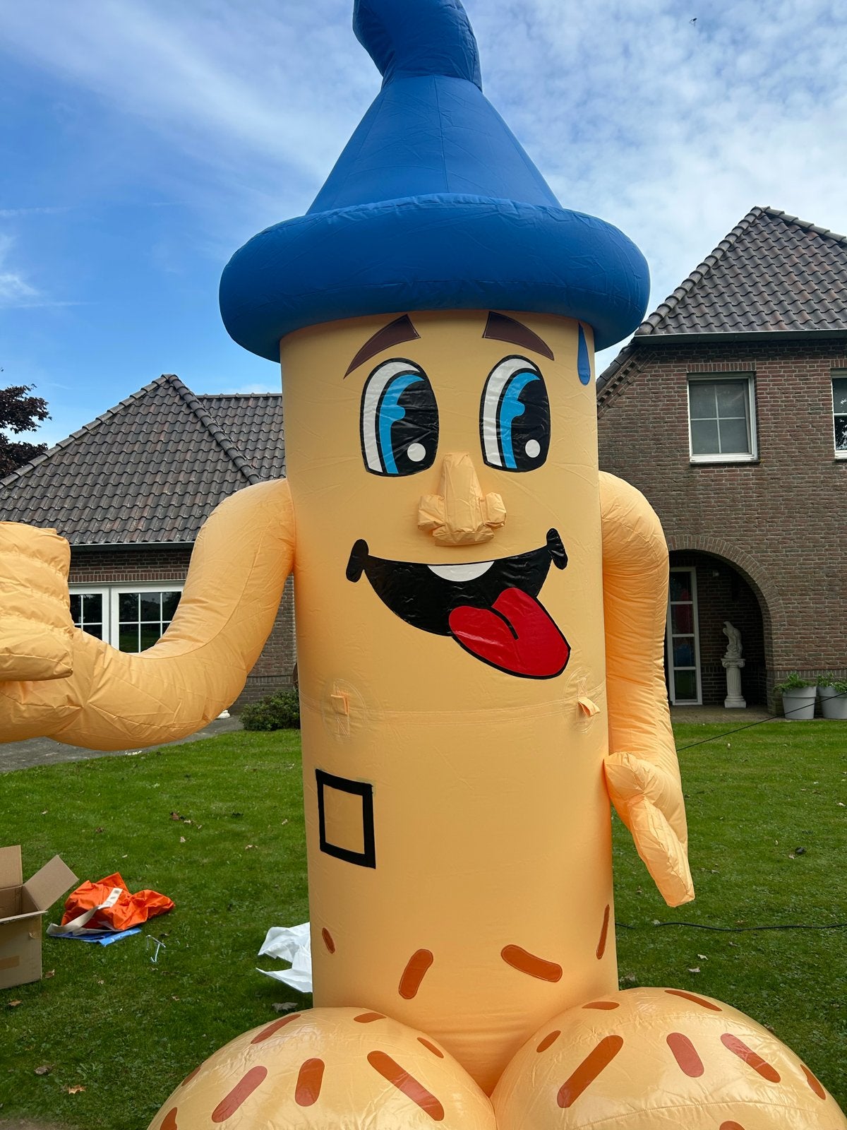 Opblaaslul 3,5 meter voor feestelijke gelegenheden, Ophalen, Gebruikt, Feestartikel, Verjaardag