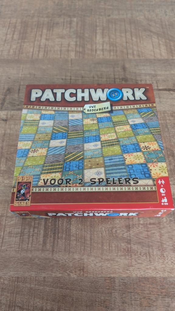Patchwork, Glasgow, Getaway Driver, 3 spellen voor 2 pers, Een of twee spelers, Ophalen of Verzenden, Zo goed als nieuw, 999 Games