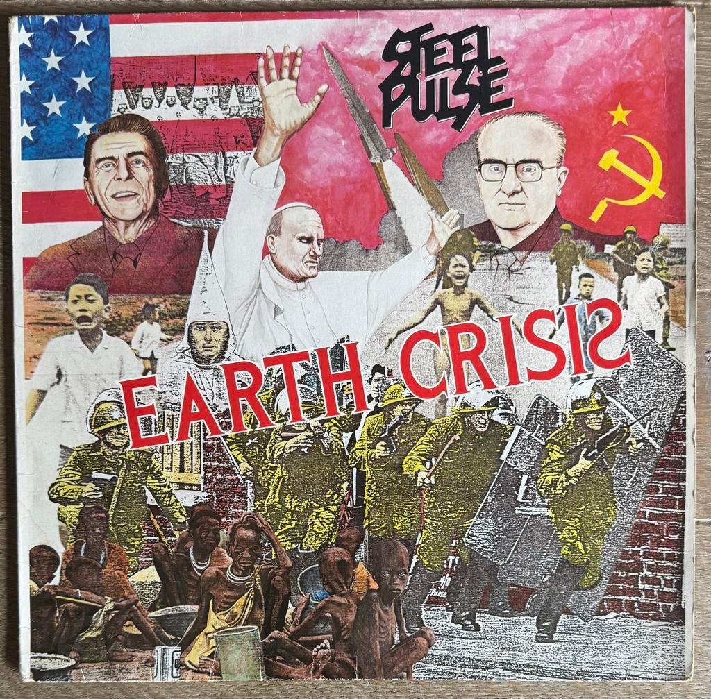 Steel Pulse Earth Crisis 1984 LP vinyl reggae, Gebruikt, 1980 - 1989, Ophalen of Verzenden, 12 inch