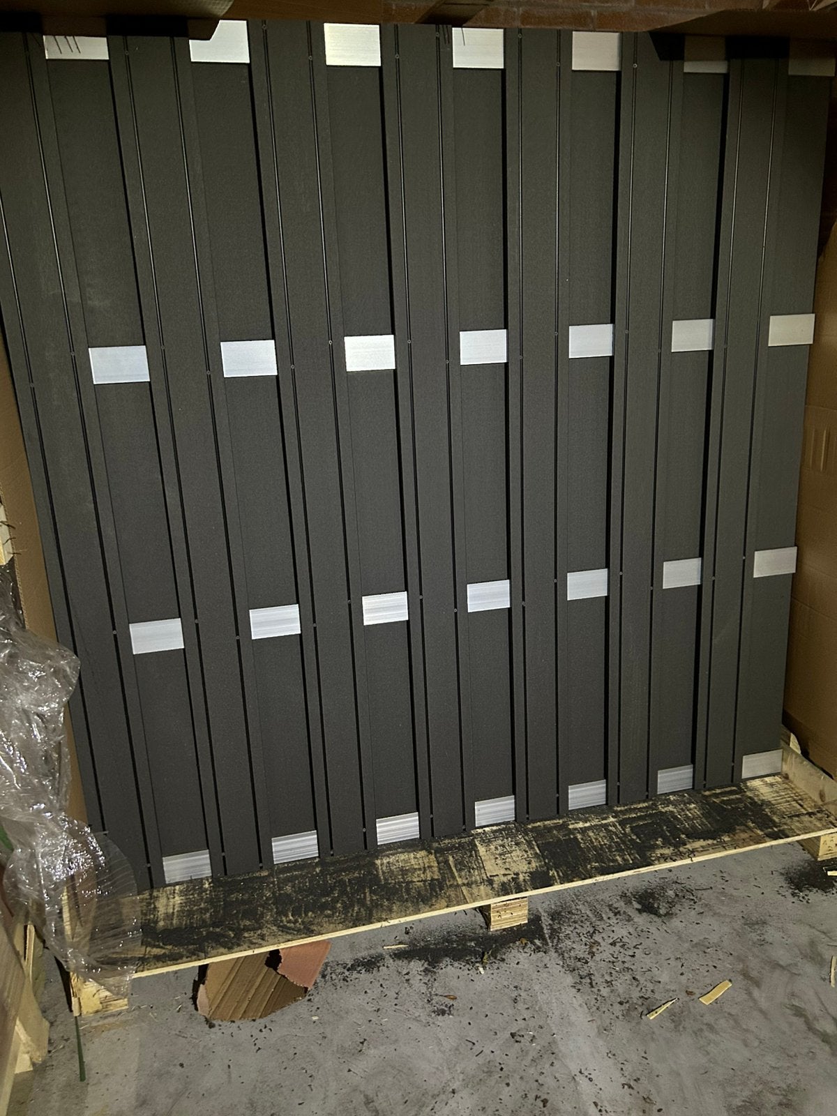 Composiet schuttingen antraciet 180x200 massieve planken, Ophalen, Hout, Minder dan 3 meter, 1 tot 2 meter