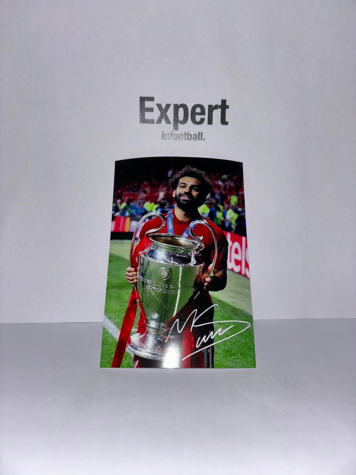Salah gesigneerde foto - liverpool, Verzamelen, Ophalen of Verzenden, Nieuw, Buitenlandse clubs, Spelerskaart