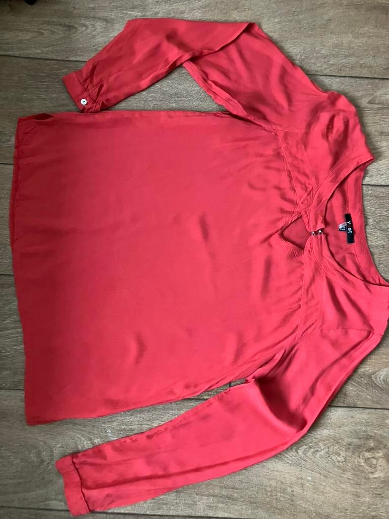 Rode blouse M, Kleding | Dames, Ophalen of Verzenden, Gedragen, Maat 38/40 (M), Rood