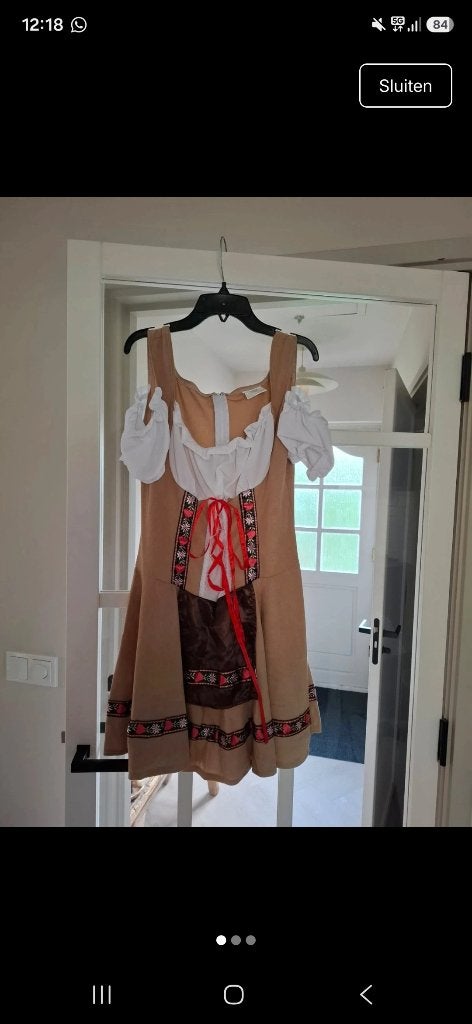 Dirndl + kniekousen, Kleding, Ophalen, Maat 38/40 (M), Overige thema's