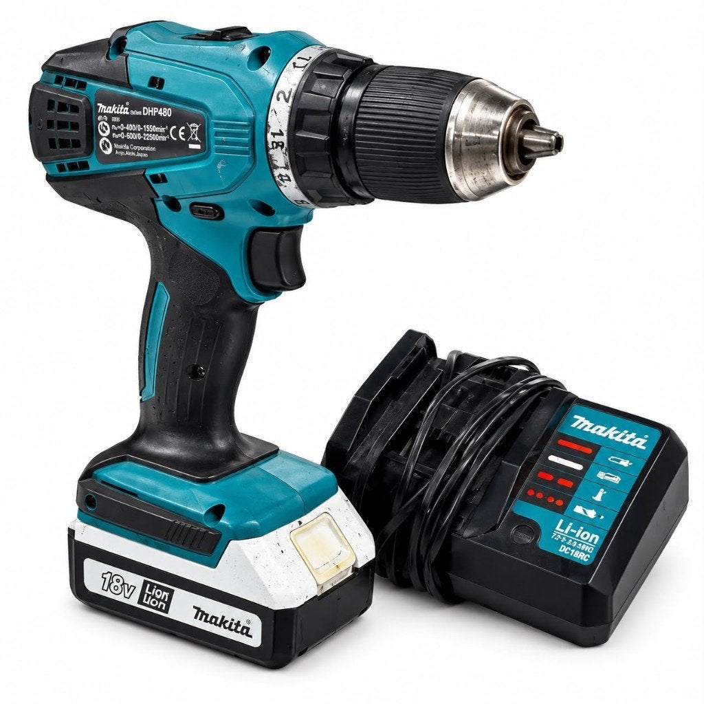 Makita DF457D 18V | incl oplader en accu 59.99, Gebruikt, ., Ophalen of Verzenden, .