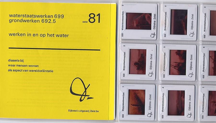 9 x Waterstaatswerken 1970 - Werken in en op water baggeren, 1960 tot 1980, Foto, Ophalen of Verzenden, Zo goed als nieuw