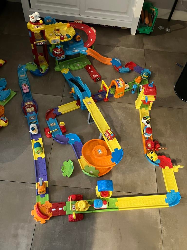 Vtech Toet Toet Auto's en Zoef Zoef Dieren met grote baan, Ophalen, Gebruikt, 6 maanden tot 2 jaar