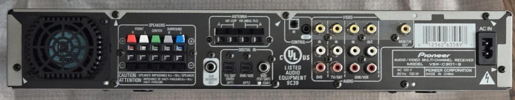 Pioneer VSX C301 Champagne Zilver, Audio, Tv en Foto, Versterkers en Receivers, Gebruikt, Ophalen of Verzenden, Pioneer, Minder dan 60 watt