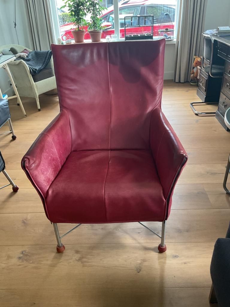 Montis Charly leren fauteuil, Ophalen, Gebruikt, Leer, Eén