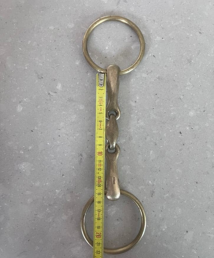 Koper bit Aurigan 14,5 cm dubbel gebroken, Ophalen of Verzenden, Zo goed als nieuw, Bit