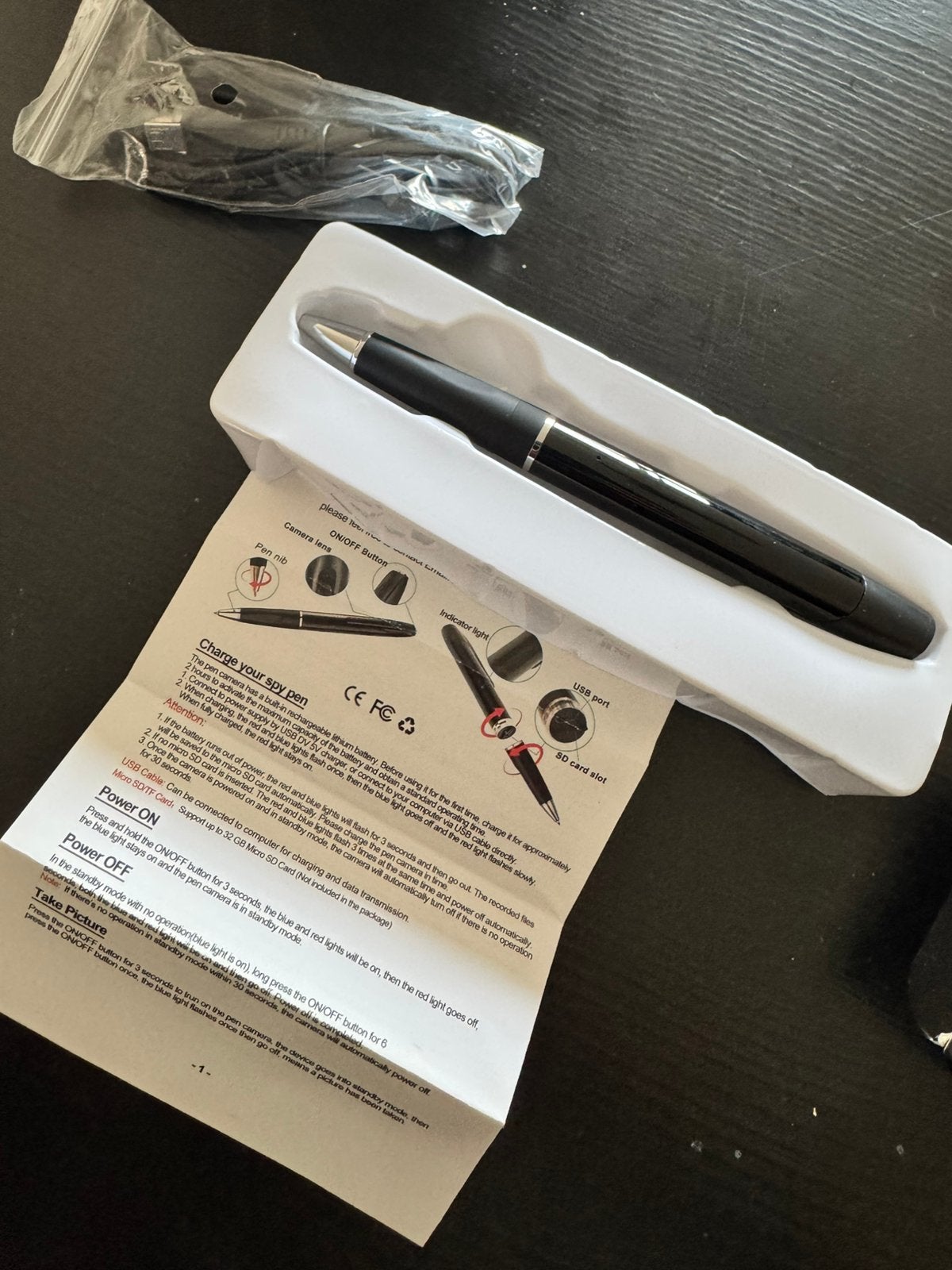 Spy Camera pen - 1080p 32GB SD, Ophalen of Verzenden, Nieuw, Overige typen, Overige merken