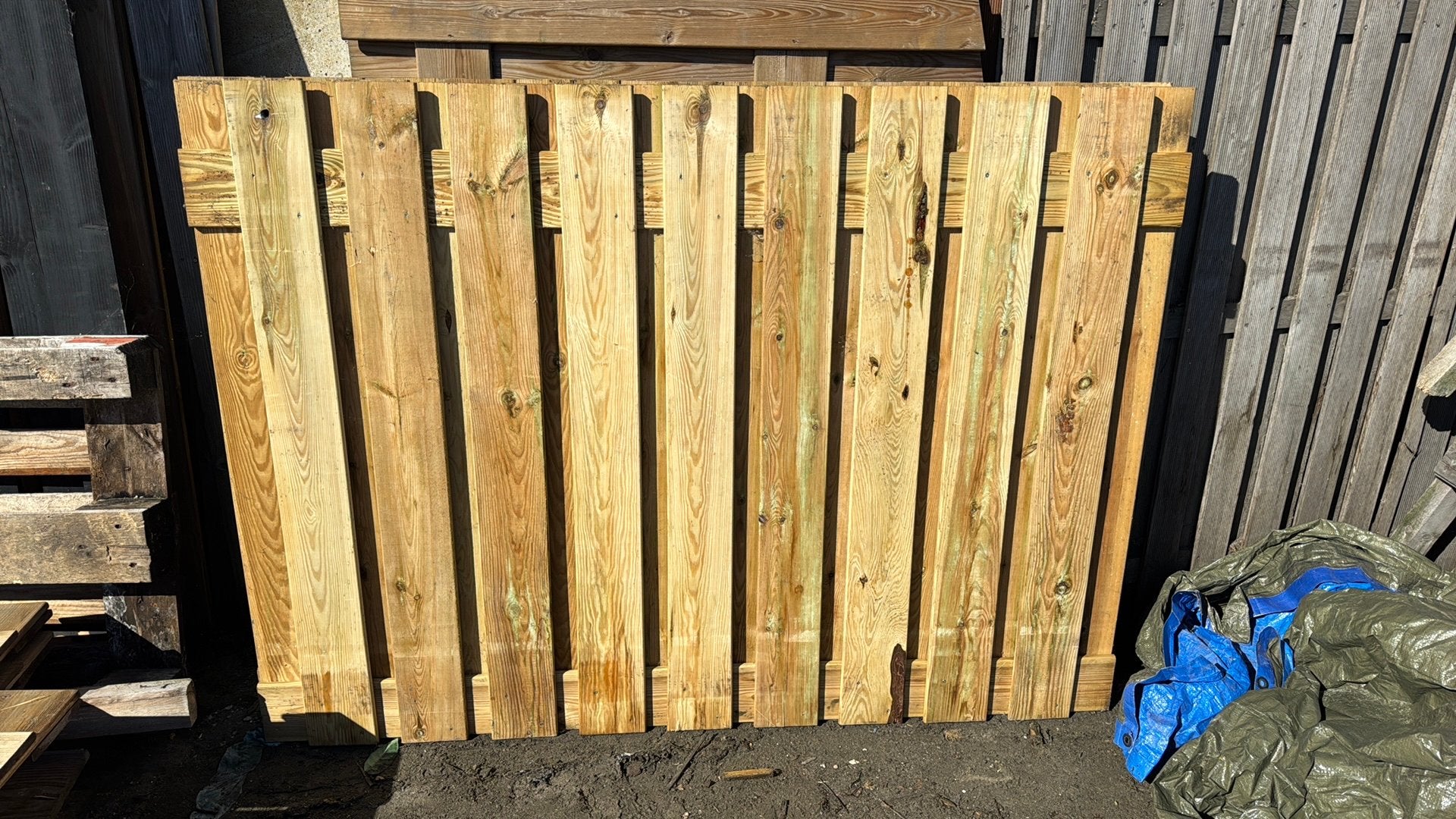 5 x schutting delen, Ophalen, 1 tot 2 meter, Minder dan 3 meter, Zo goed als nieuw