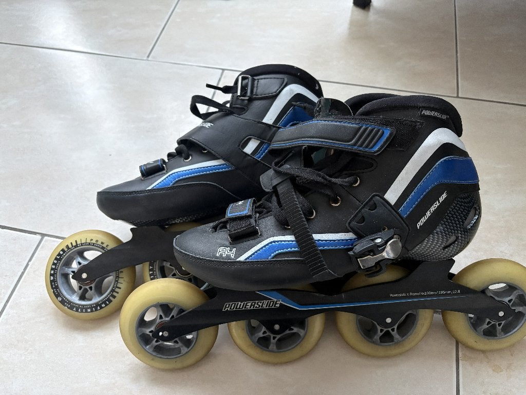 Powerslide R4 skeelers maat 43, Sport en Fitness, Skeelers, Ophalen, Gebruikt, Dames, Inline skates 4 wielen