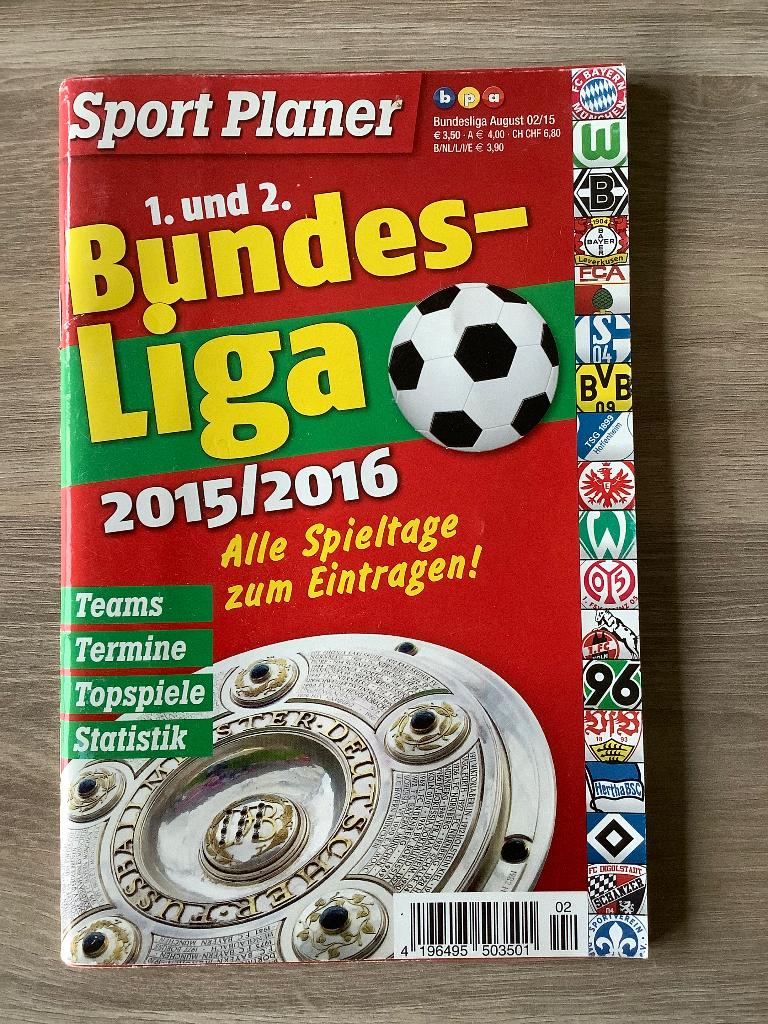 Sport Planer Bundesliga 2015-2016, Ophalen of Verzenden, Zo goed als nieuw, Buitenlandse clubs, Boek of Tijdschrift