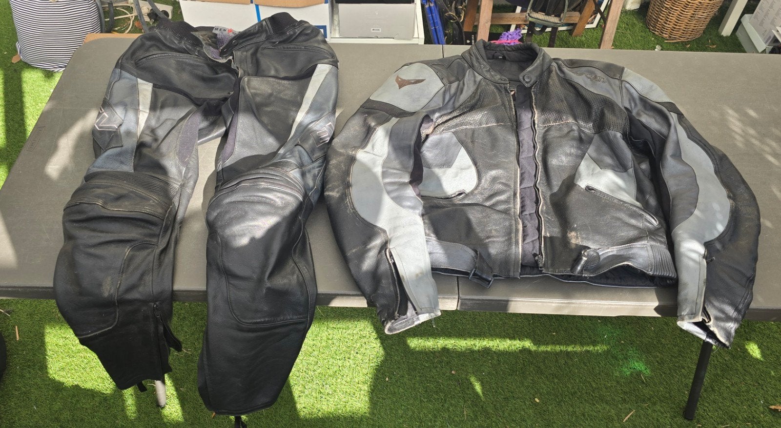 leren motorpak maat 56/58 merk Catline, Ophalen of Verzenden, Catline, Tweedehands, Heren