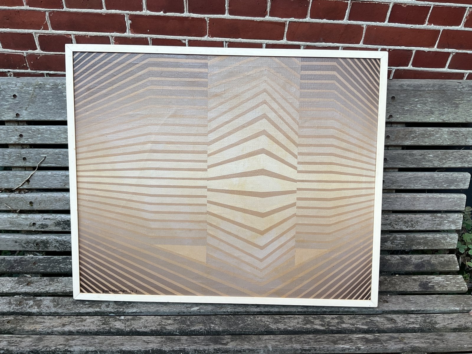 J. Van Nimwegen , compositie 1973, Antiek en Kunst, Ophalen of Verzenden