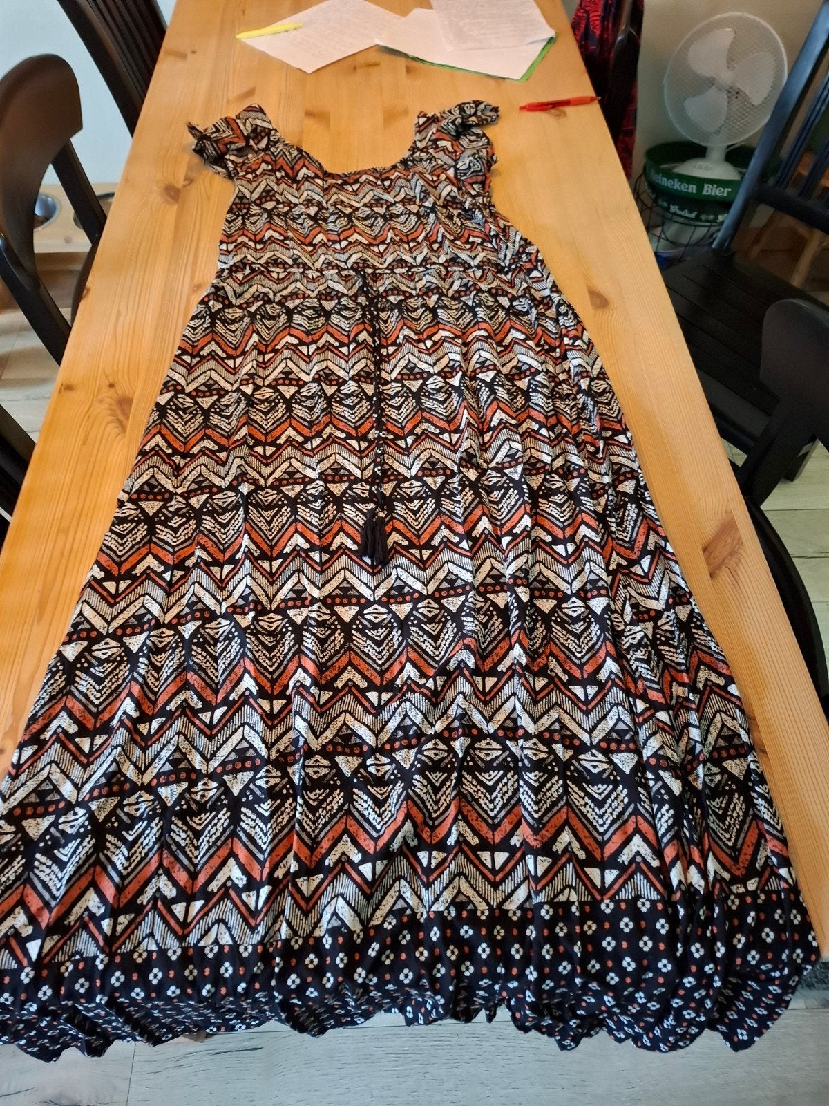 Boho lange jurk maat 44, Ophalen of Verzenden, Zo goed als nieuw, Jurk