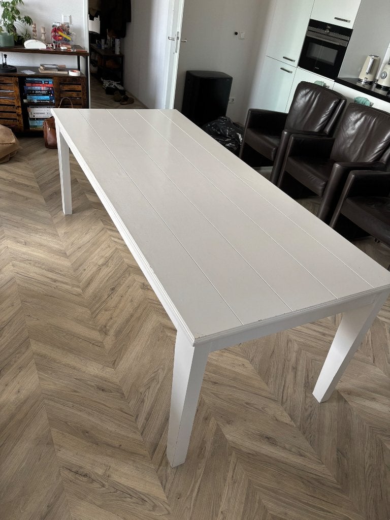 Rivera maison tafel wit, Huis en Inrichting, Ophalen, Gebruikt, Eikenhout, 50 tot 100 cm