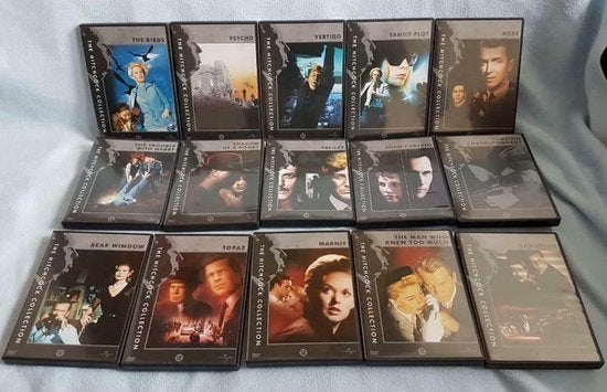Alfred Hitchcock Collection dvd box 15 films, 1960 tot 1980, Engels, Speciale editie, Nederlands