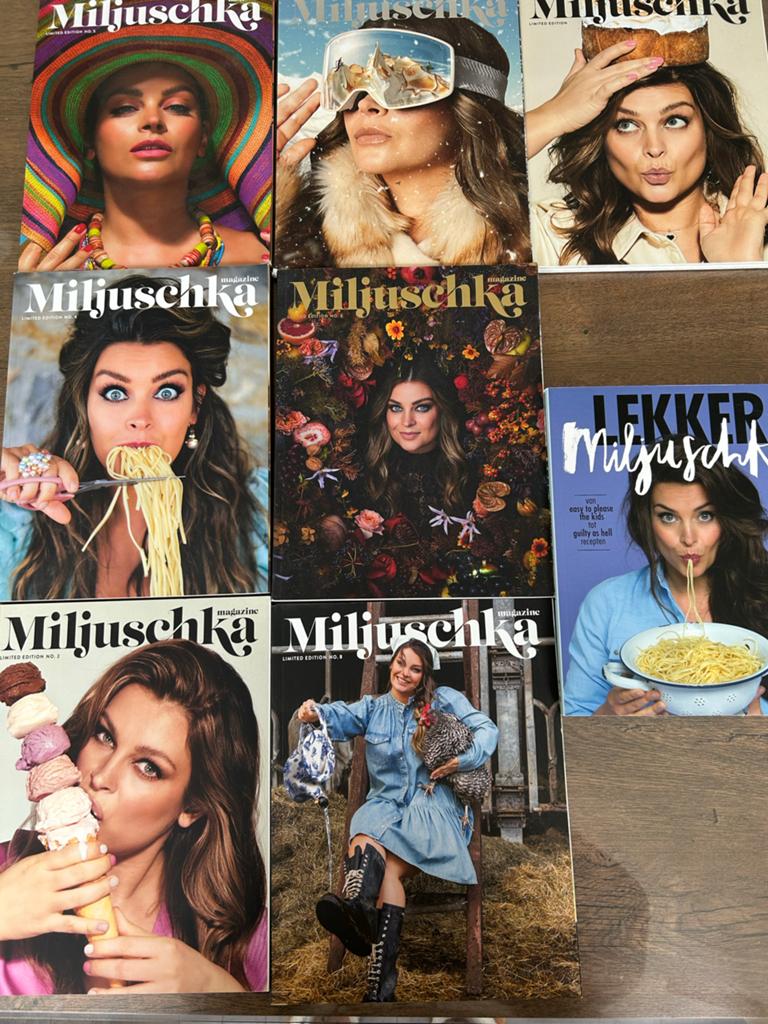 Miljuschka Magazine & Kookboek Collectie - 7x Magazine + 1x, Boeken, Ophalen of Verzenden, Zo goed als nieuw, Overige gebieden