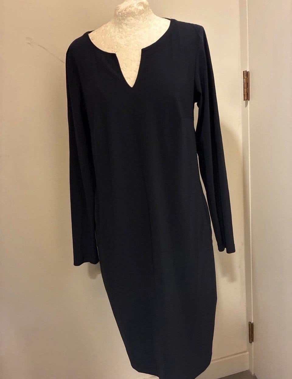 Studio Anneloes Simplicity travelstof jurk navy zgan, Maat 38/40 (M), Blauw, Ophalen of Verzenden, Zo goed als nieuw