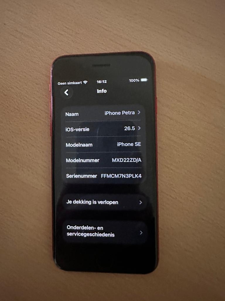 Iphone SE 2020, 128 GB, Telecommunicatie, Mobiele telefoons | Apple iPhone, 128 GB, Verzenden, Zo goed als nieuw, Rood