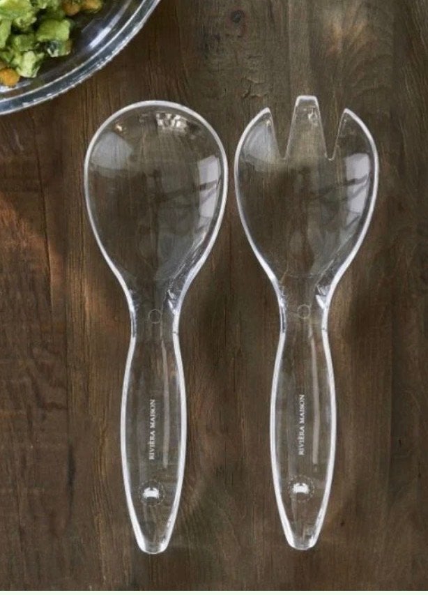 Riviera Maison saladebestek, Kunststof, Ophalen of Verzenden, Zo goed als nieuw, Wit