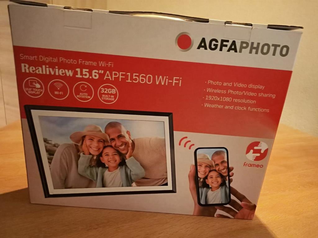 Agfa Digitale Interactieve Fotolijst Frameo App Zwart, Ophalen