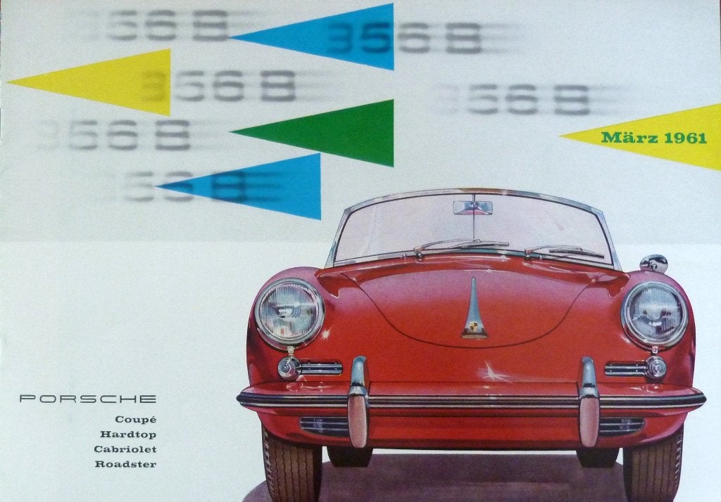 Folder PORSCHE 356B 03/ 1961, Ophalen of Verzenden, Zo goed als nieuw, Porsche