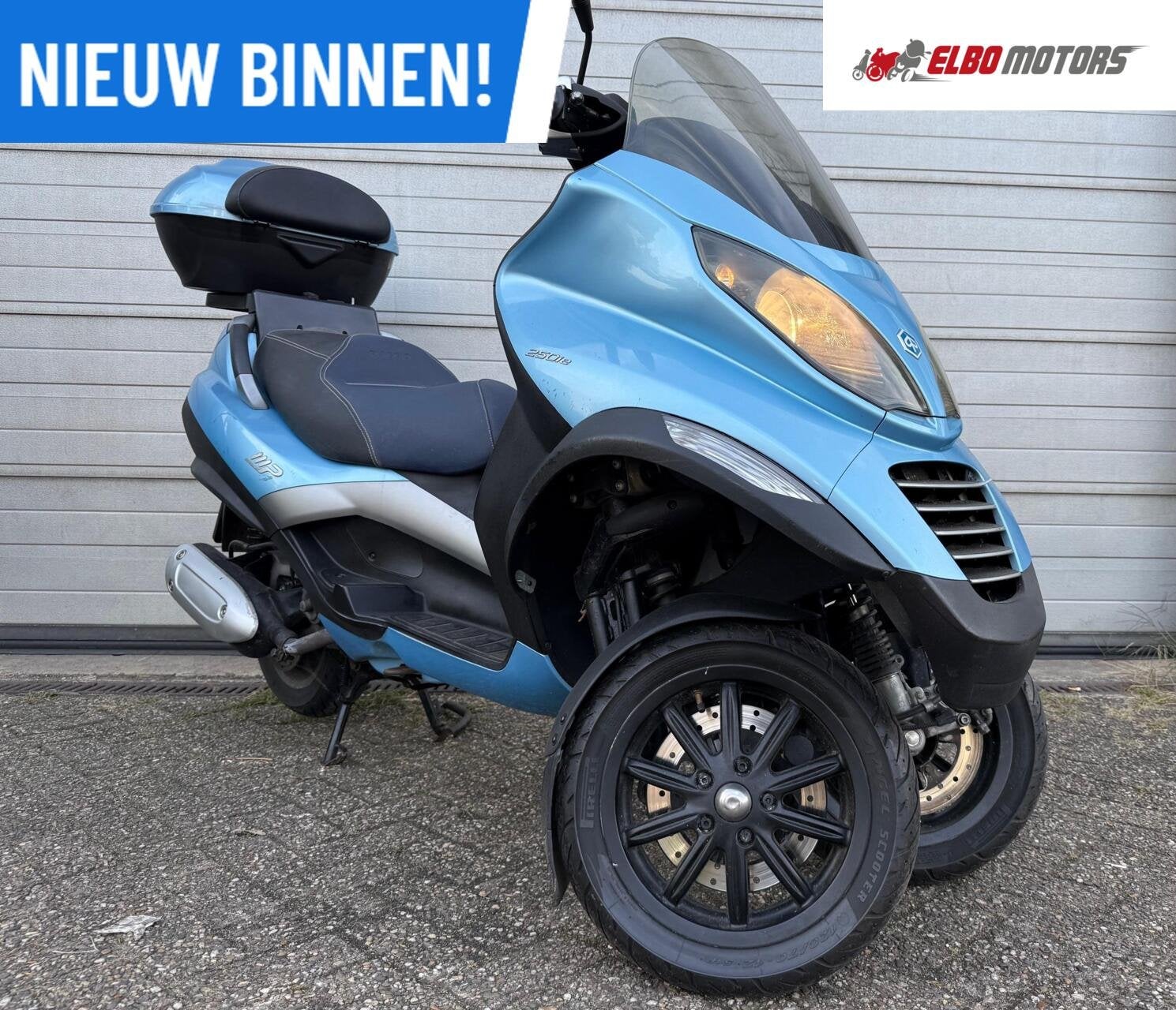 Piaggio MP3 250 RL Blauw MOTORRIJBEWIJS, Scooter, Automaat, 244 cc, 12 t/m 35 kW