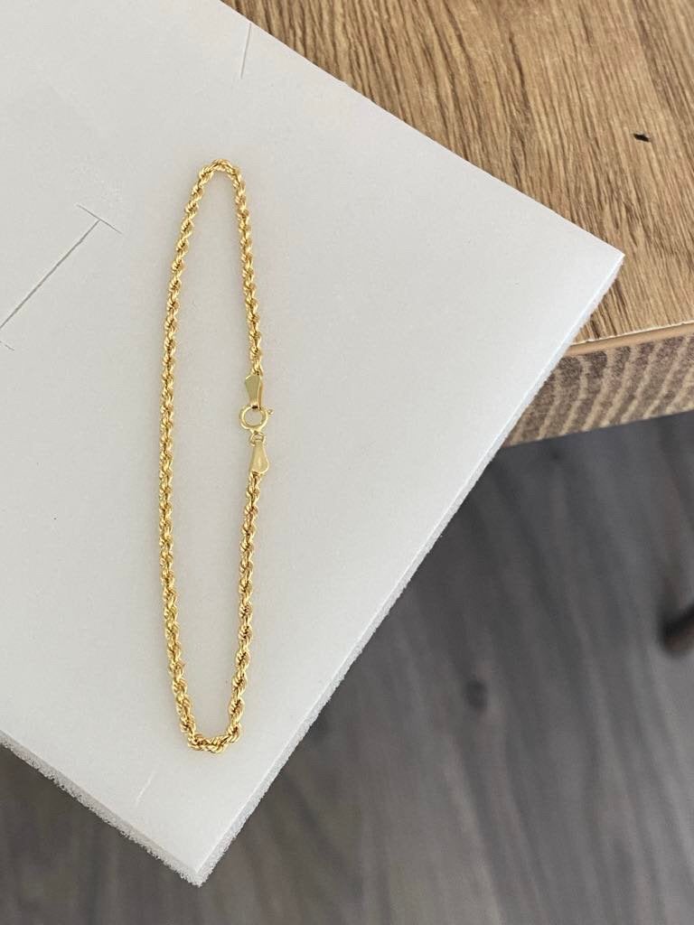14 karaat gouden Rope armband 585 gouden, Ophalen of Verzenden, Nieuw, Goud, Goud