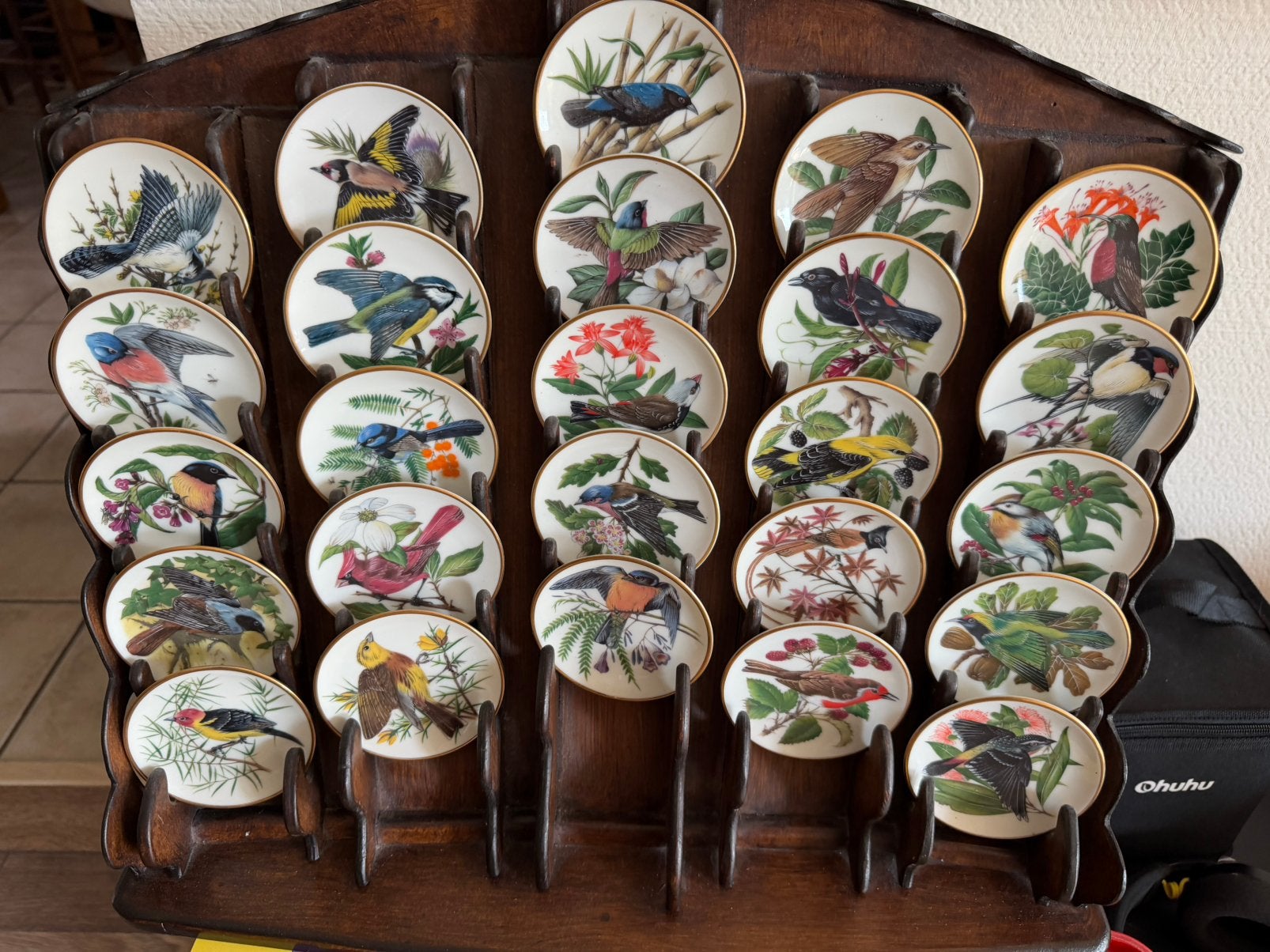 Porcelain “Songbirds of the World” Complete set 25x, Ophalen of Verzenden