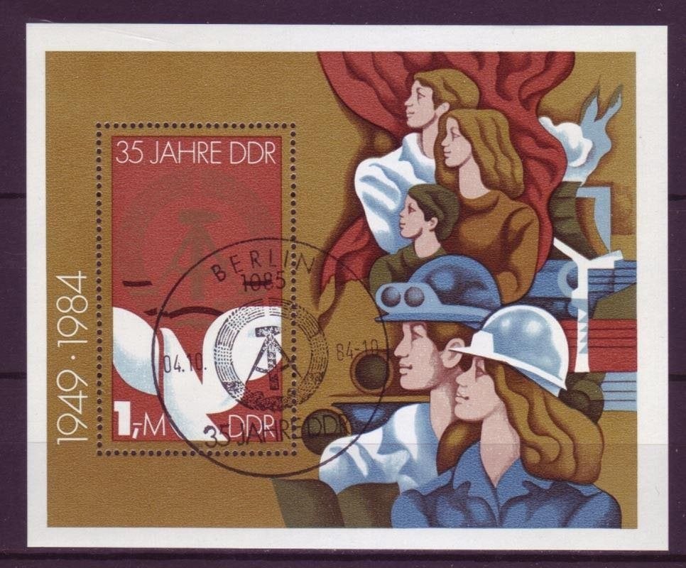 DDR 1984, blok 79, Gestempeld., Postzegels en Munten, Verzenden, DDR, Gestempeld
